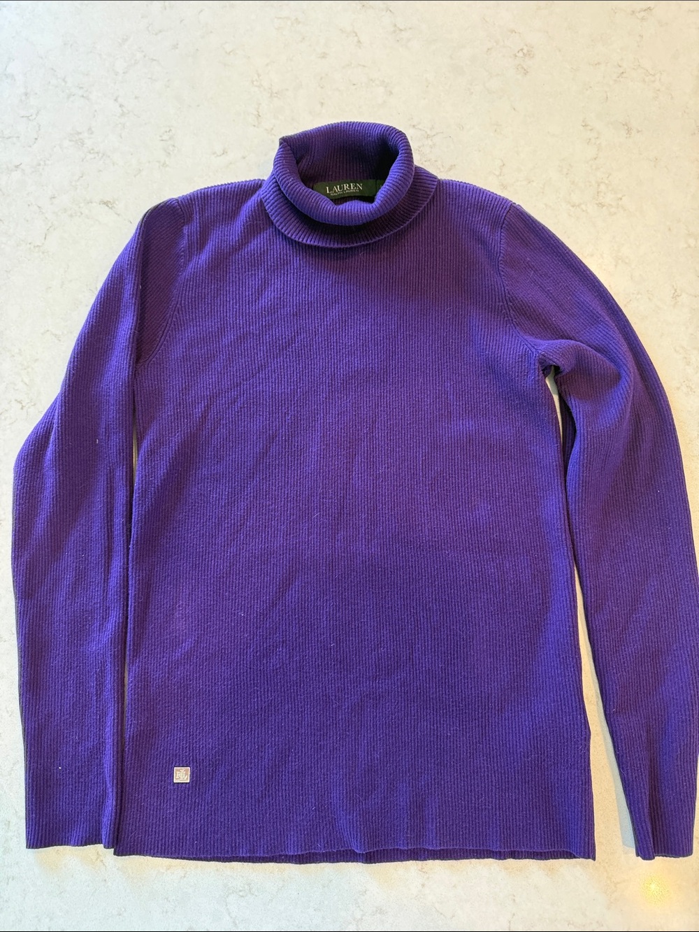 Ralph Lauren Purple Turtleneck Sweater
